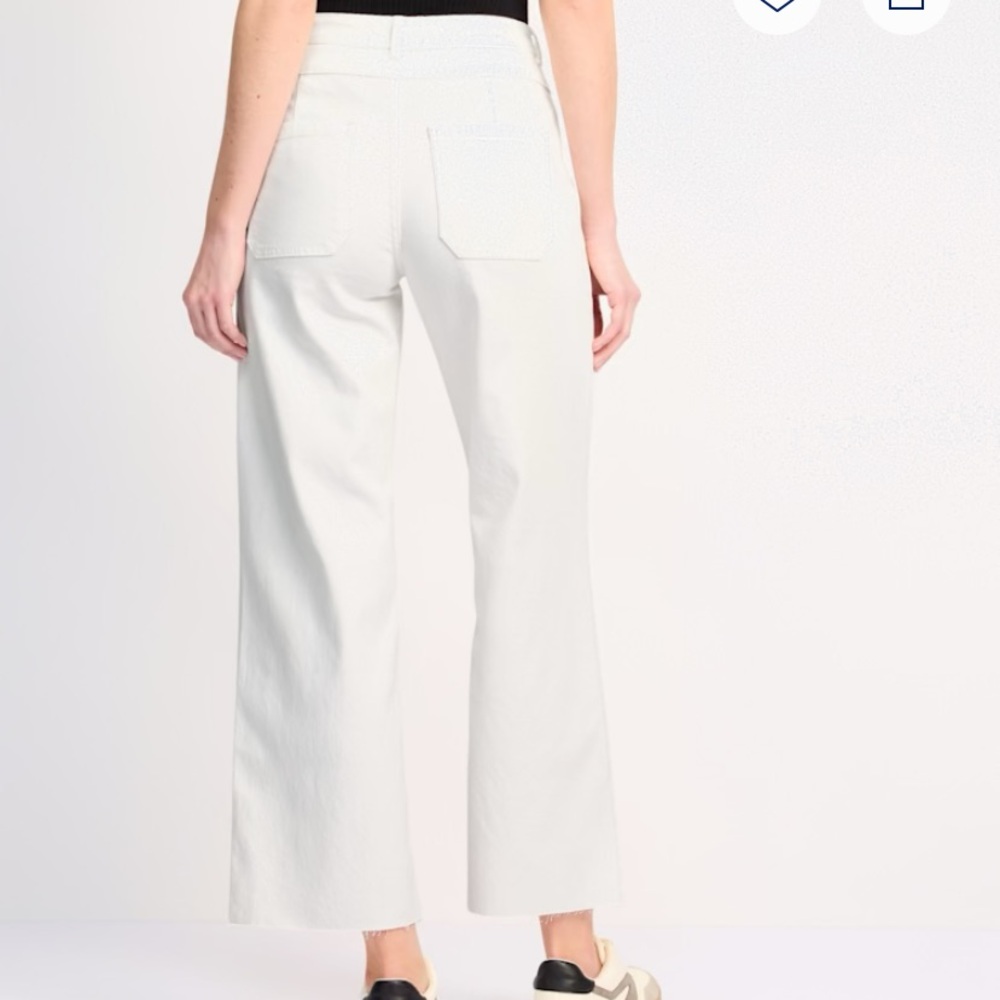 Just USA White Flare Wide Leg Jeans - Picture 2 of 5